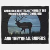 AMERICAN HUNTERS FLEECEDECKE (Vorderseite (Horizontal))