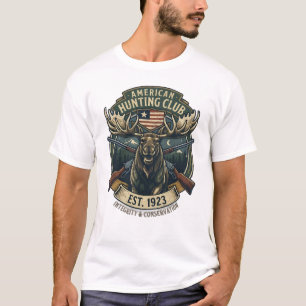 American Hunting Club Vintage-Elch-T-Shirt T-Shirt