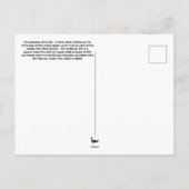 American Ibis Post Card Postkarte (Rückseite)