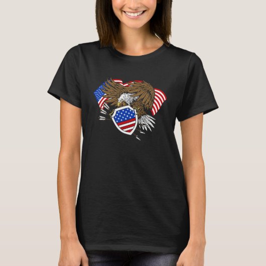 American Independence Eagle US Citizens T-Shirt (Vorderseite)