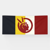 American Indian Movement flag Banner (Horizontal)