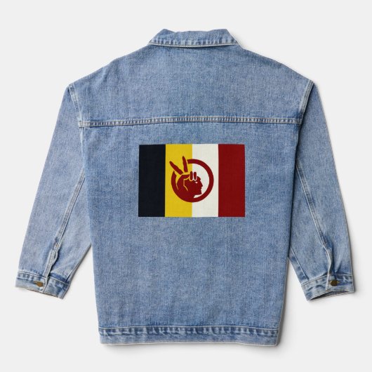 American Indian Movement  Jeansjacke (Rückseite)