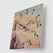 American Indian Quadratische Wanduhr (Winkel)