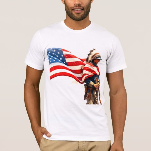 american indian soldier T-Shirt (Vorderseite)