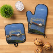 American Integrity Departure Duluth, MN Ofenhandschuh & Topflappen-Set (Oben Unten)