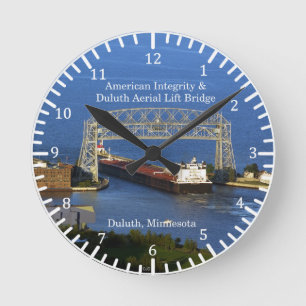 American Integrity Duluth clock Runde Wanduhr