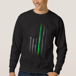 American Ireland Flag Kleeblatt C St Patricks Day  Sweatshirt
