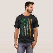 American Ireland Flag Kleeblatt T - Shirt St Patri (Vorne ganz)