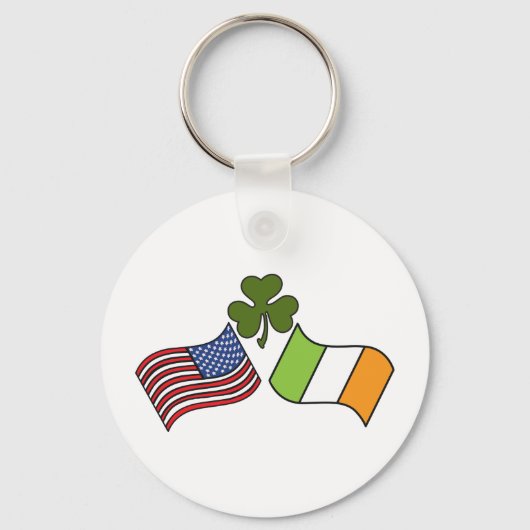 American Irish Flag Schlüsselanhänger (Vorderseite)