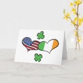 American Irish Hearts Karte (Gelbe Blume)