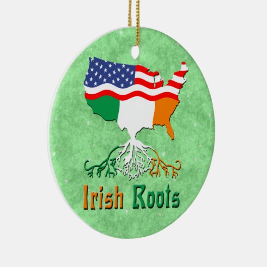 American Irish Roots Keramik Ornament (Rechts)