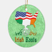 American Irish Roots Keramik Ornament (Links)