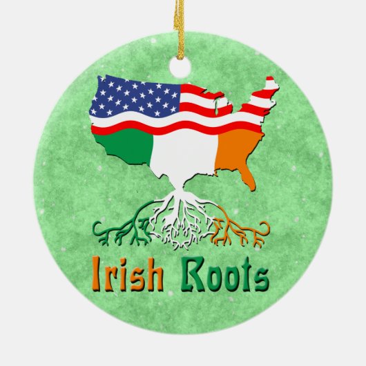 American Irish Roots Keramik Ornament (Hinten)