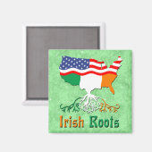American Irish Roots Magnet (Vorderseite/Rückseite)