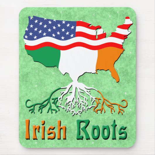 American Irish Roots Mousemat Mousepad (Vorne)