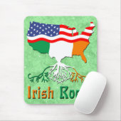 American Irish Roots Mousemat Mousepad (Mit Mouse)