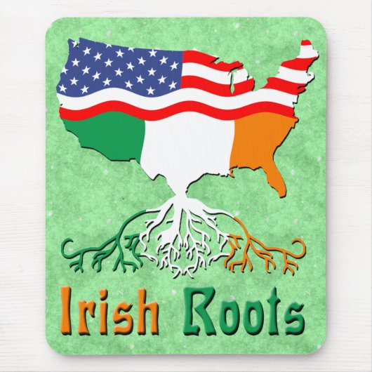 American Irish Roots Mousemat Mousepad (Vorne)