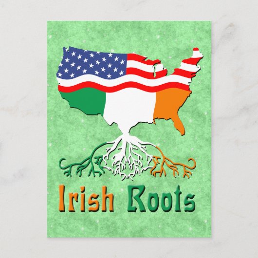 American Irish Roots Postcards Postkarte (Vorderseite)