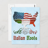 American Italian Roots Postcards Postkarte (Vorne/Hinten)