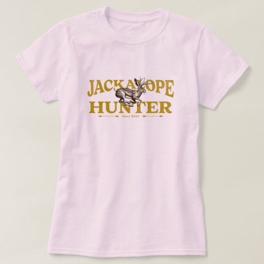 American Jackalope Hunter Graphic T-Shirt (Design vorne)