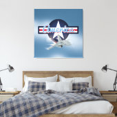 American Jet Fighter Leinwanddruck (Insitu (Schlafzimmer))