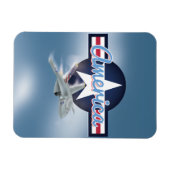 American Jet Fighter Magnet (Horizontal)