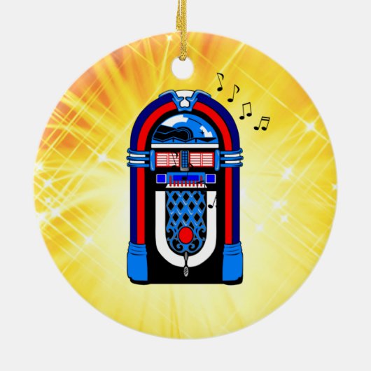 American Jukebox Keramik Ornament (Hinten)