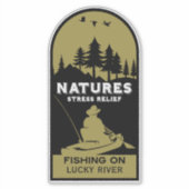 American Kayak Fishing Aufkleber (Vorderseite)