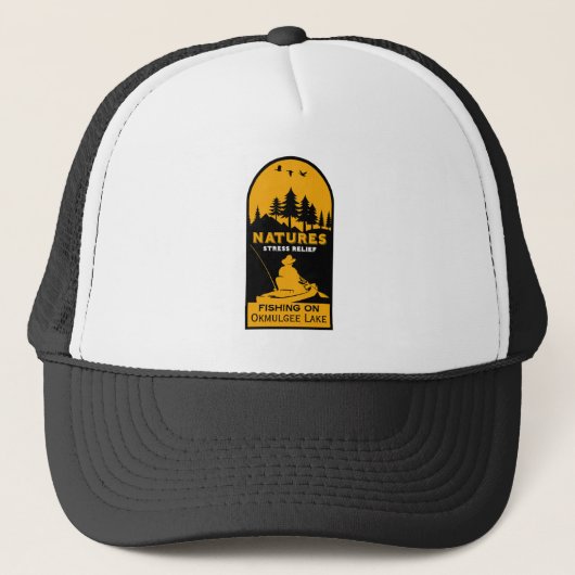 American Kayak Fishing Editable Truckerkappe (Vorderseite)