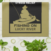 American Kayak Fishing Geschirrtuch (Gefaltet)
