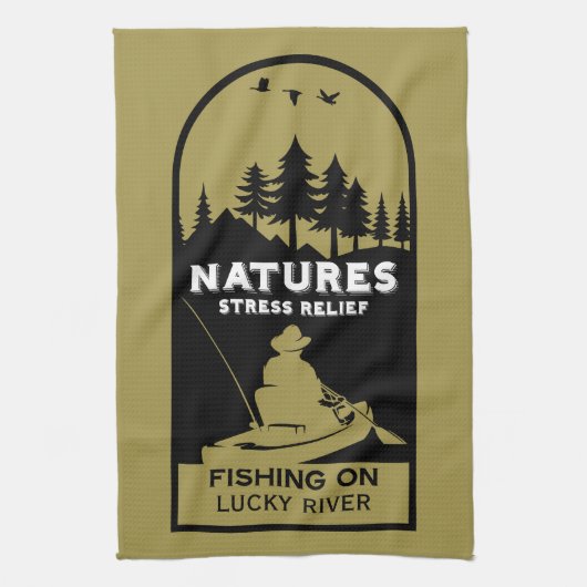 American Kayak Fishing Geschirrtuch (Vertikal)