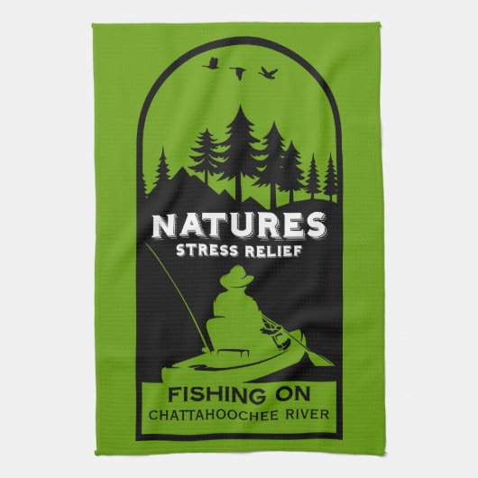 American Kayak Fishing Geschirrtuch (Vertikal)