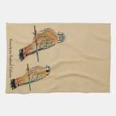 American Kestrel Falcon Geschirrtuch (Horizontal)