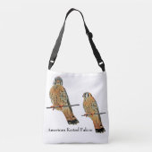 American Kestrel Falcon Tragetaschen Mit Langen Trägern (Rückseite)