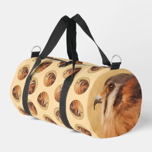 American Kestrel Malerei Original Wild Bird Art Duffle Bag