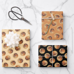American Kestrel Malerei Original Wild Bird Art Geschenkpapier Set