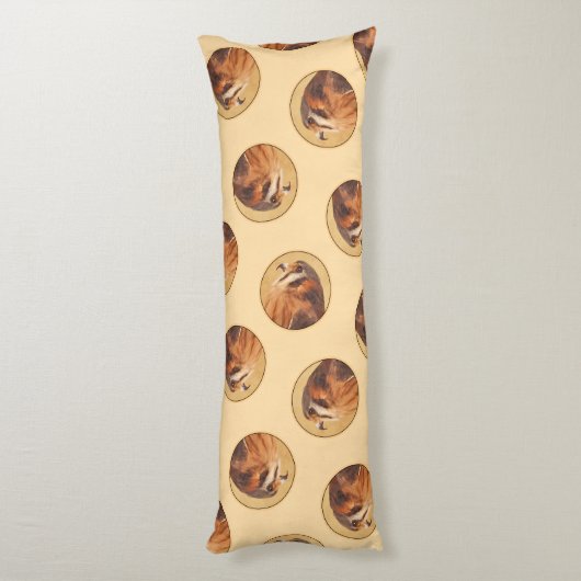 American Kestrel Malerei Original Wild Bird Art Seitenschläferkissen (Rückseite (Vertikal))