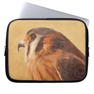 American Kestrel Painting - Original Bird Art Laptopschutzhülle