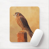 American Kestrel Painting - Original Bird Art Mousepad (Mit Mouse)