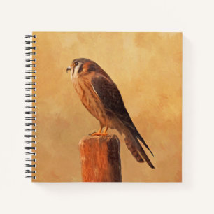 American Kestrel Painting - Original Bird Art Notizblock