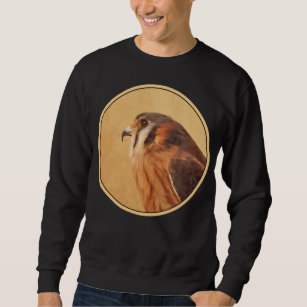 American Kestrel Painting - Original Bird Art Sweatshirt