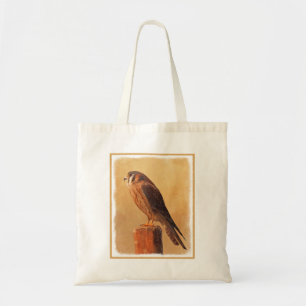 American Kestrel Painting - Original Bird Art Tragetasche