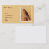 American Kestrel Painting - Original Bird Art Visitenkarte (Vorne/Hinten)