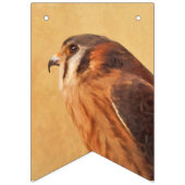 American Kestrel Painting - Original Bird Art Wimpelkette (Dritte Fahne)