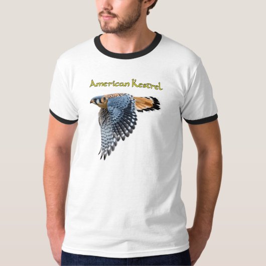 American Kestrel Ringer T - Shirt (Vorderseite)