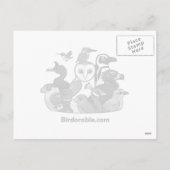 American Kestrel Santa Feiertagspostkarte (Rückseite)