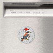 American Kestrel Santa Magnet (In Situ (Geschirrspüler))
