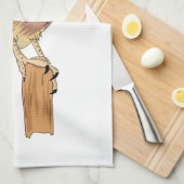 American Kestrel Vogelillustrierung Geschirrtuch (Viertel Falte)