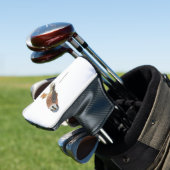 American Kestrel Vogelillustrierung Golf Headcover (In Situ)