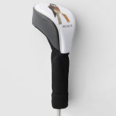 American Kestrel Vogelillustrierung Golf Headcover (angewinkelt)